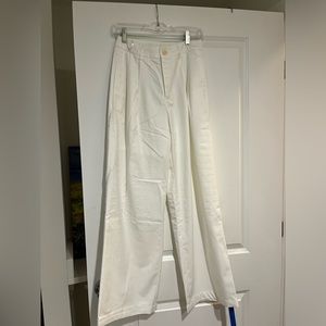 brand new white trousers